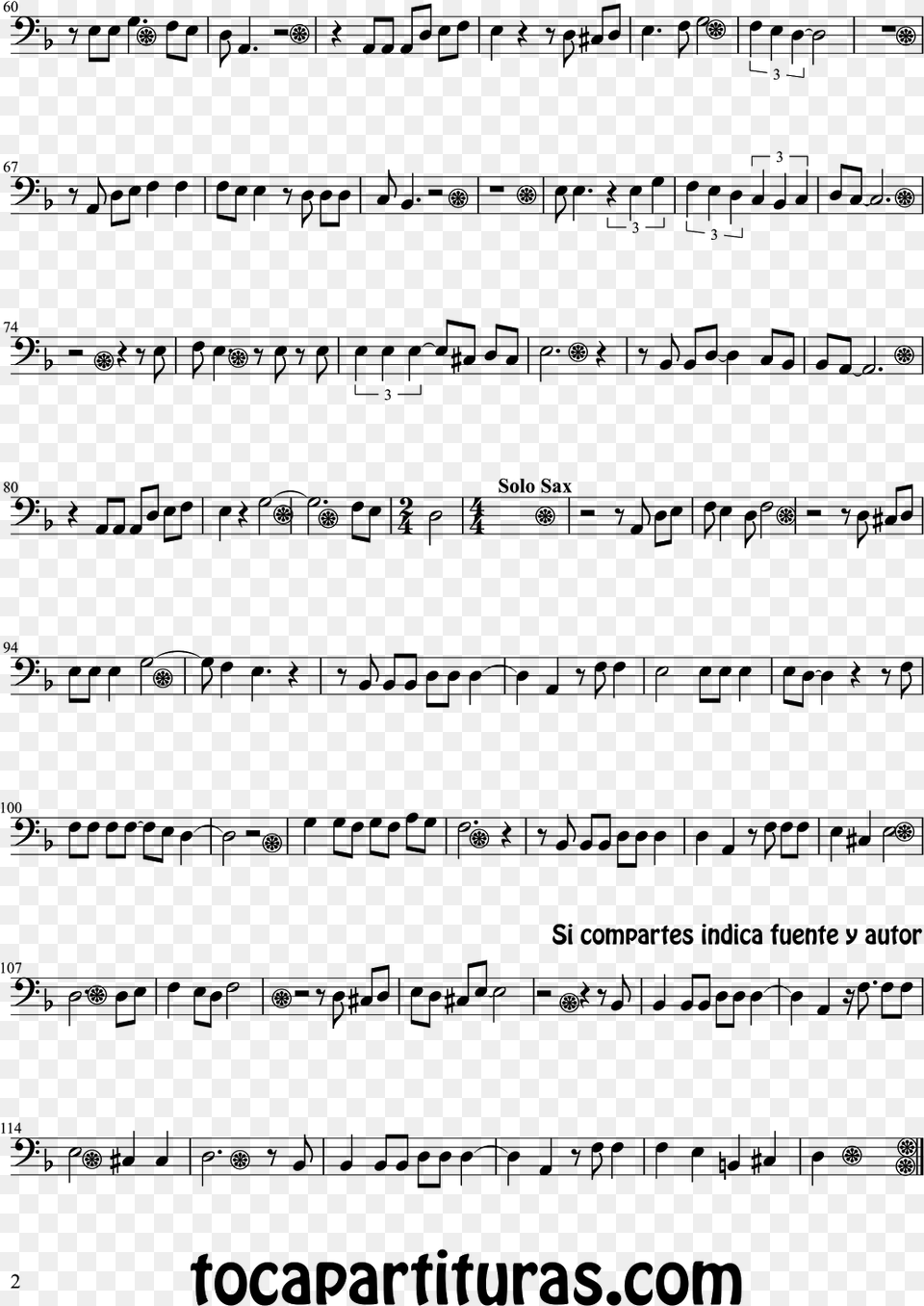 Partitura De Chelo Y Fagot Lgrimas Negras Lagrimas Negras Cigala Sheet Music, Gray Free Png Download