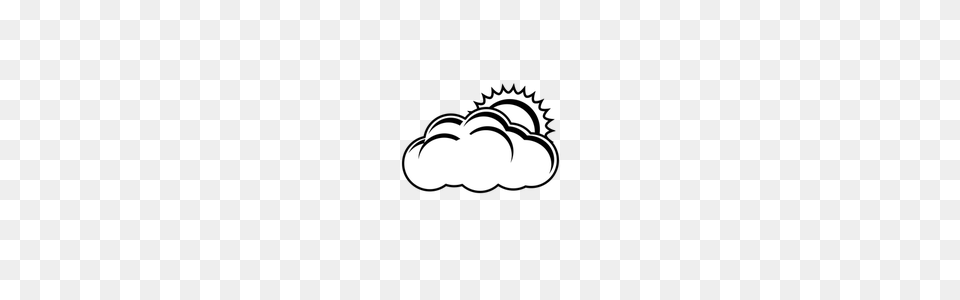 Partly Cloudy Clip Art, Stencil, Logo, Body Part, Hand Free Png Download