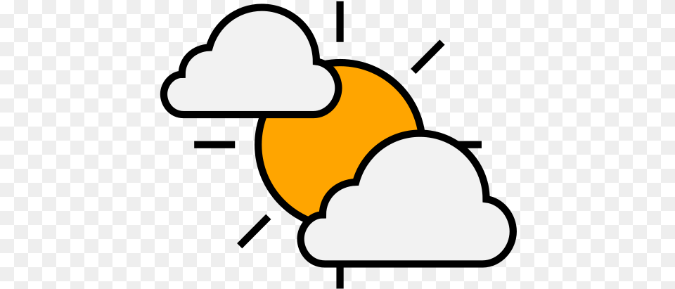 Partly Cloudy Day Sun Clouds Weather Partly Cloudy Icon, Outdoors, Nature, Sky, Logo Free Png