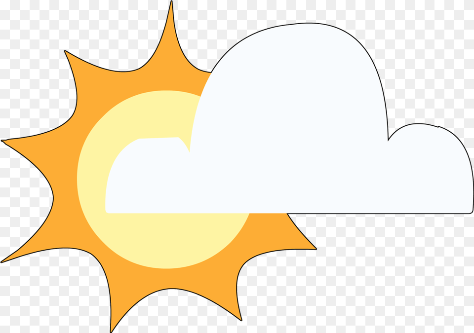Partly Cloudy Icon, Flare, Light, Sun, Sky Png Image