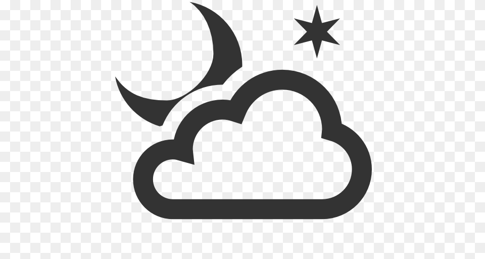 Partly Cloudy Night Image Royalty Stock Images, Symbol, Stencil Free Png