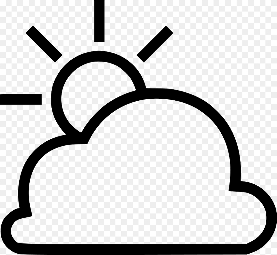 Partly Cloudy Partly Cloudy Clipart Black And White, Clothing, Hardhat, Helmet, Stencil Png Image