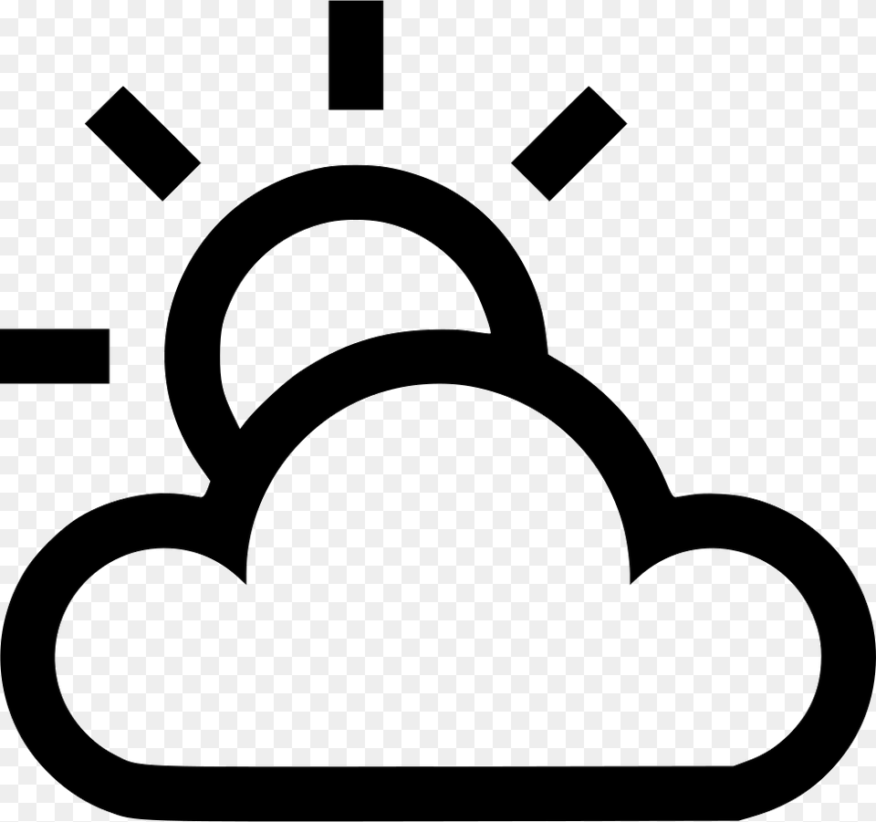 Partly Cloudy Sunny Comments Meteorology, Stencil, Device, Grass, Lawn Free Transparent Png