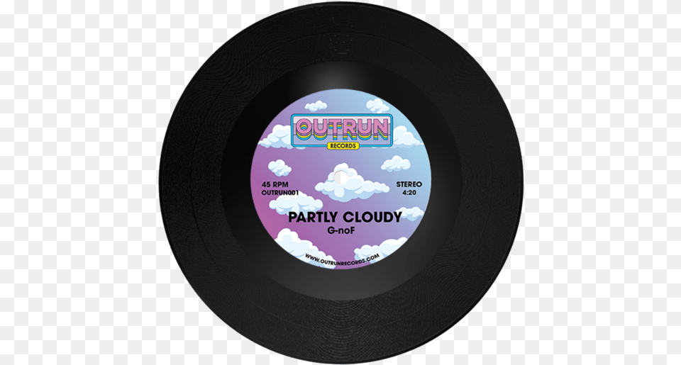 Partly Cloudy Vinyl Render 2 Circle, Disk, Dvd Free Png Download