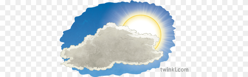 Partly Cloudy Weather Cloud Sun Ks2 Illustration Twinkl Vertical, Sunlight, Sky, Outdoors, Nature Free Png Download