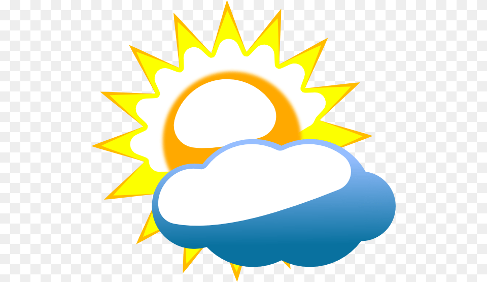 Partly Cloudy With Sun And Rain Weather Icon Clip Art Famclipart, Outdoors, Body Part, Person, Hand Png