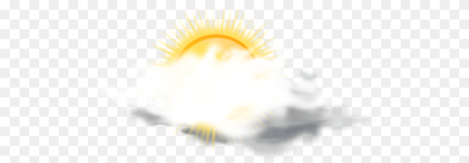 Partly Sunny Weather Icon Svg Clip Arts Weather Forecast Cloudy, Nature, Outdoors, Sky, Light Free Png Download