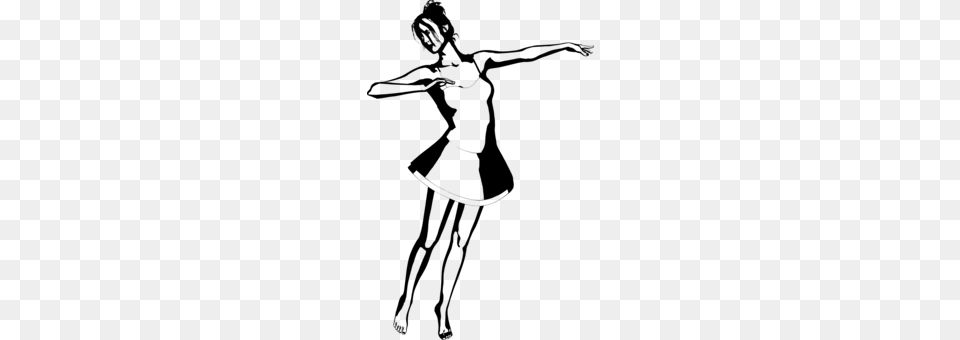 Partner Dance Drawing Silhouette, Gray Png