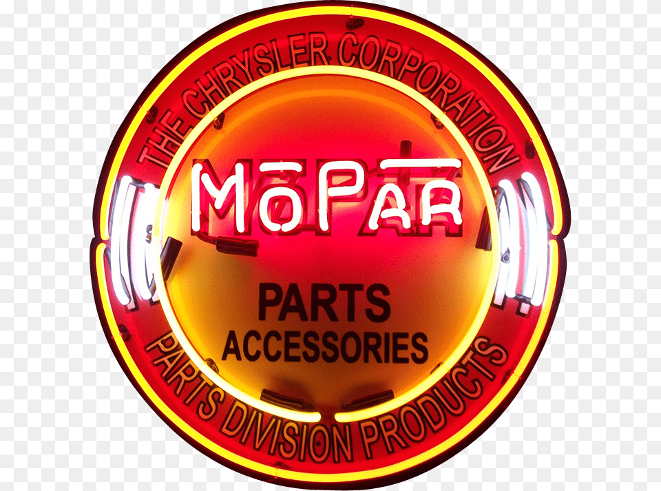 Parts Amp Accessories Neon Sign Neonetics Mopar Circle Neon Sign, Light Free Png