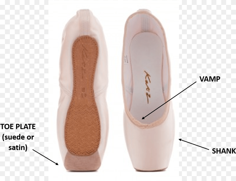 Parts Of The Pointe Shoe Pointe Shoe Parts, Clothing, Footwear, Sneaker, High Heel Free Png