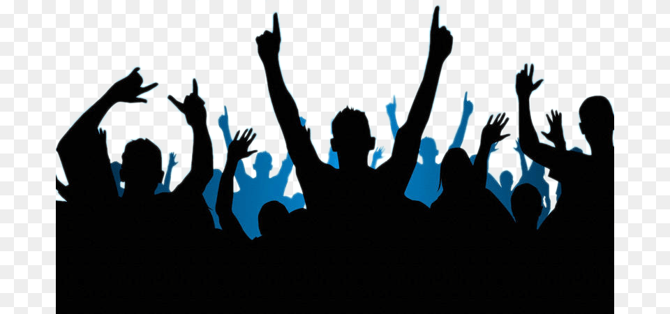 Party, Silhouette, Concert, Crowd, Person Free Png Download
