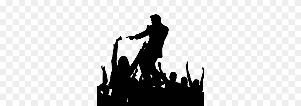 Party Concert, Crowd, Silhouette, Person Free Png Download
