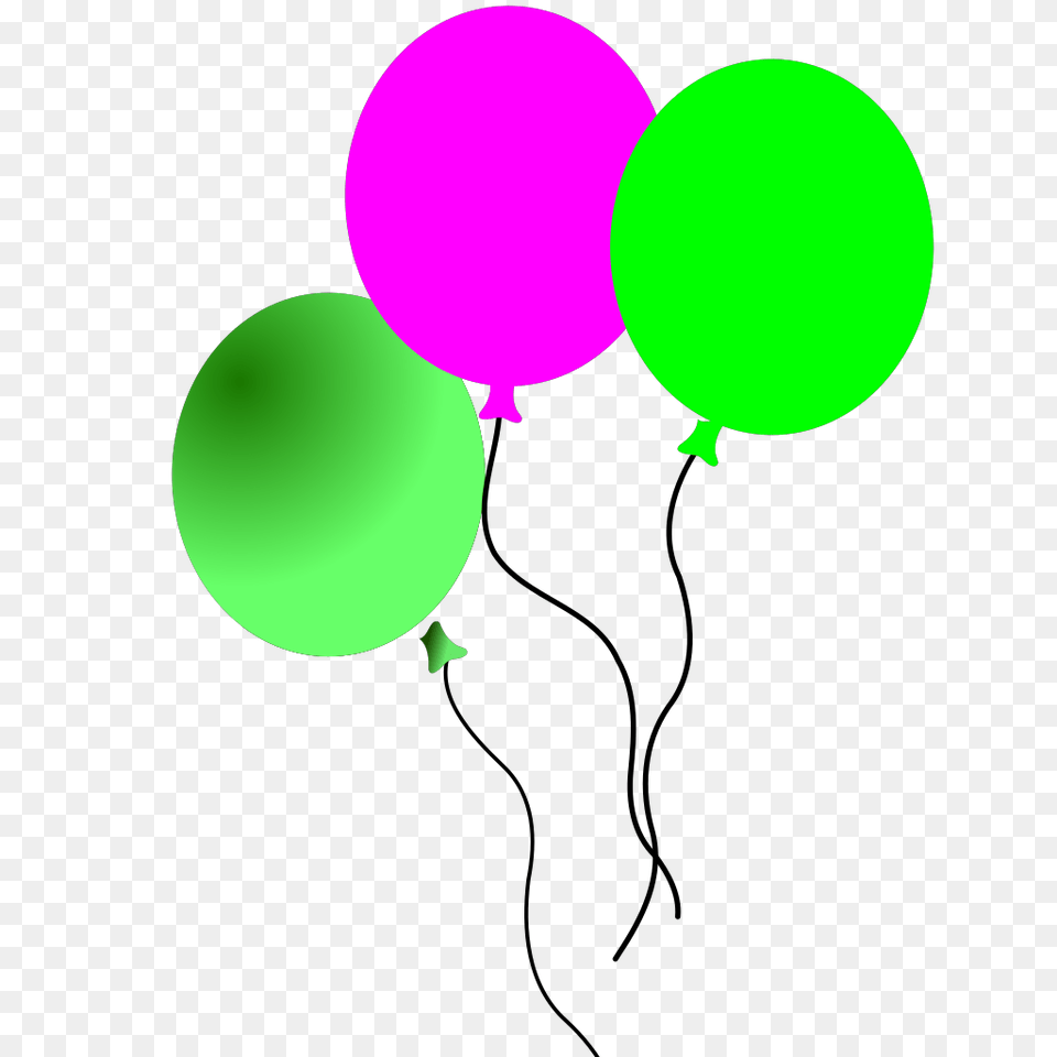 Party Balloons Svg Clip Art For Web Download Clip Art Balloons Birthday Green And Pink, Balloon Free Transparent Png