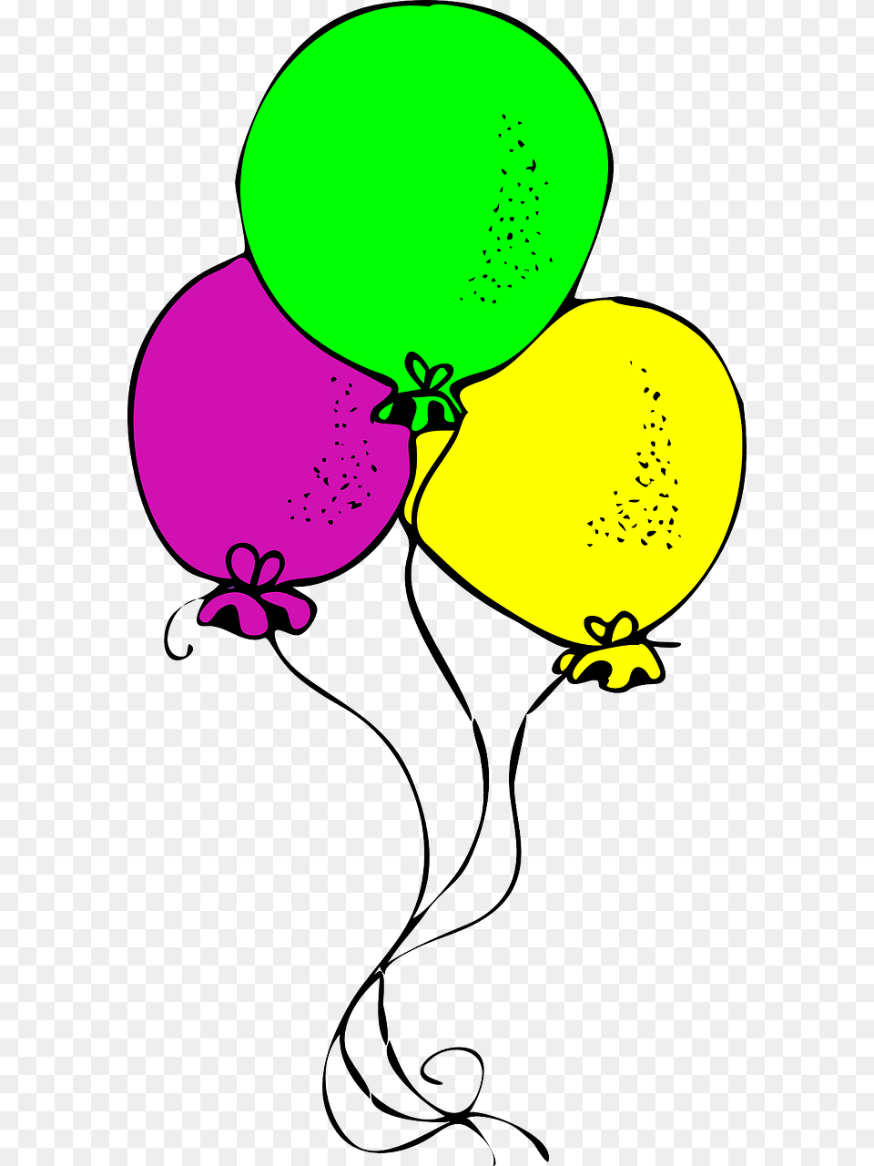 Party Banner 6 Balloons Champagne Showers Palloncini Clip Art, Balloon, Person Free Png Download