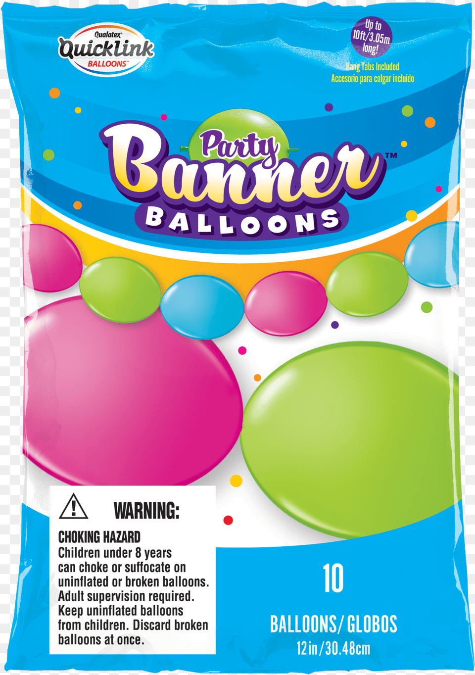 Party Banner Bright Balloons Party Banner Balloons Qualatex, Balloon, Advertisement Free Transparent Png