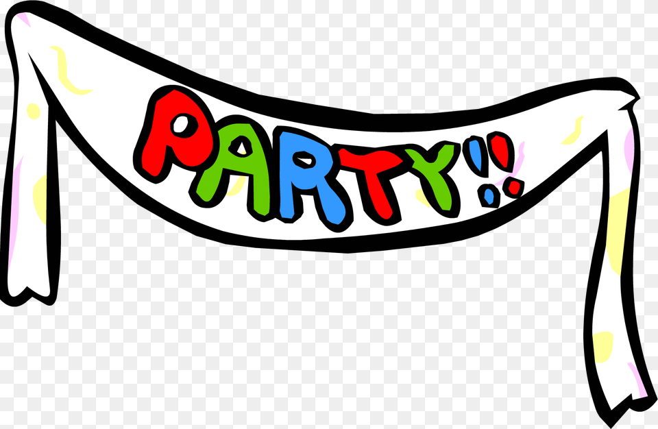 Party Banner Sprite 009 Club Penguin Party Banner, Text, People, Person, Bow Png Image