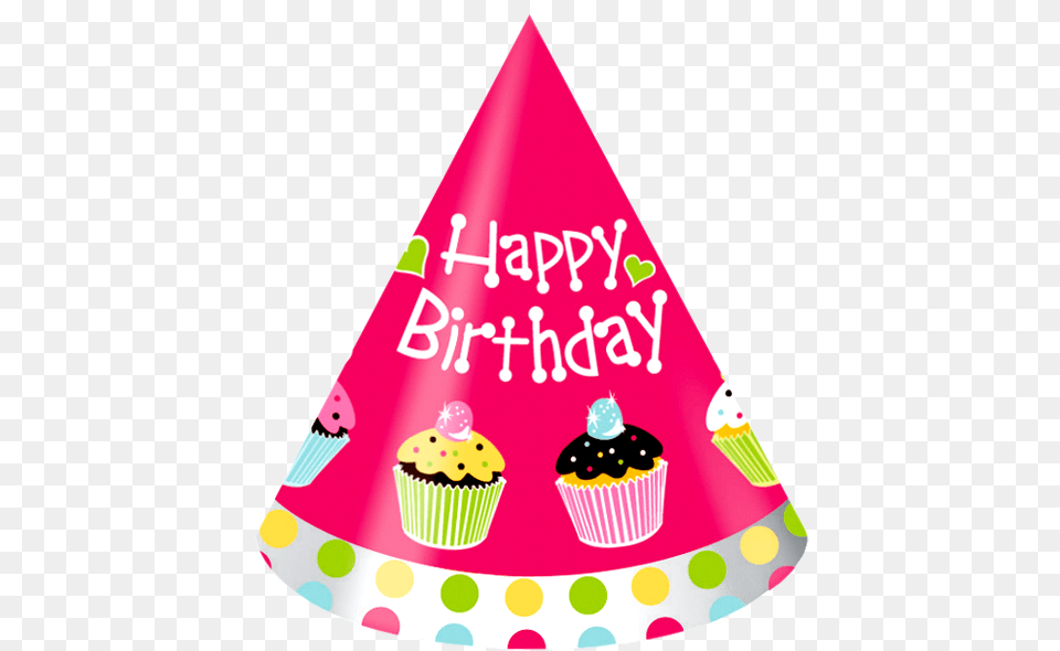 Party Birthday Hat Happy Birthday Hat, Clothing, Birthday Cake, Cake, Cream Png