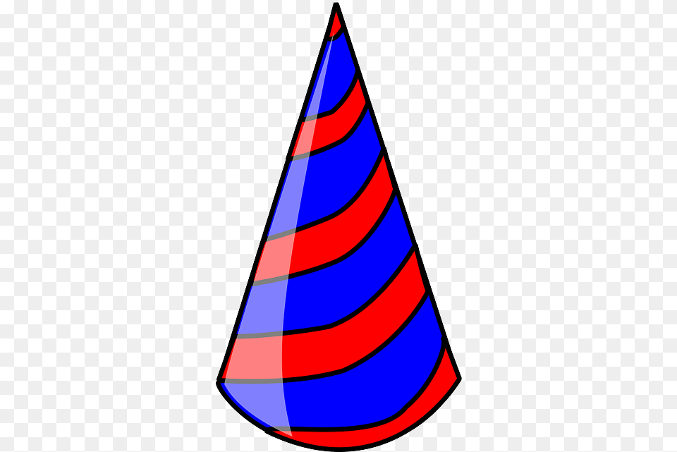 Party Birthday Hat Party Hat 3d Shape, Clothing, Triangle, Cone Free Transparent Png