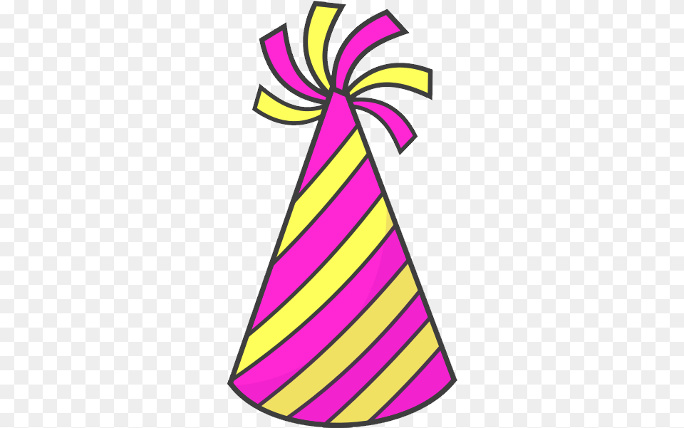 Party Birthday Hat Background Pink Birthday Hat, Clothing, Party Hat Free Transparent Png