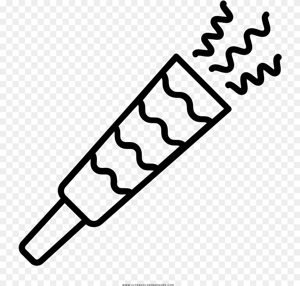 Party Blower Coloring, Gray Free Transparent Png