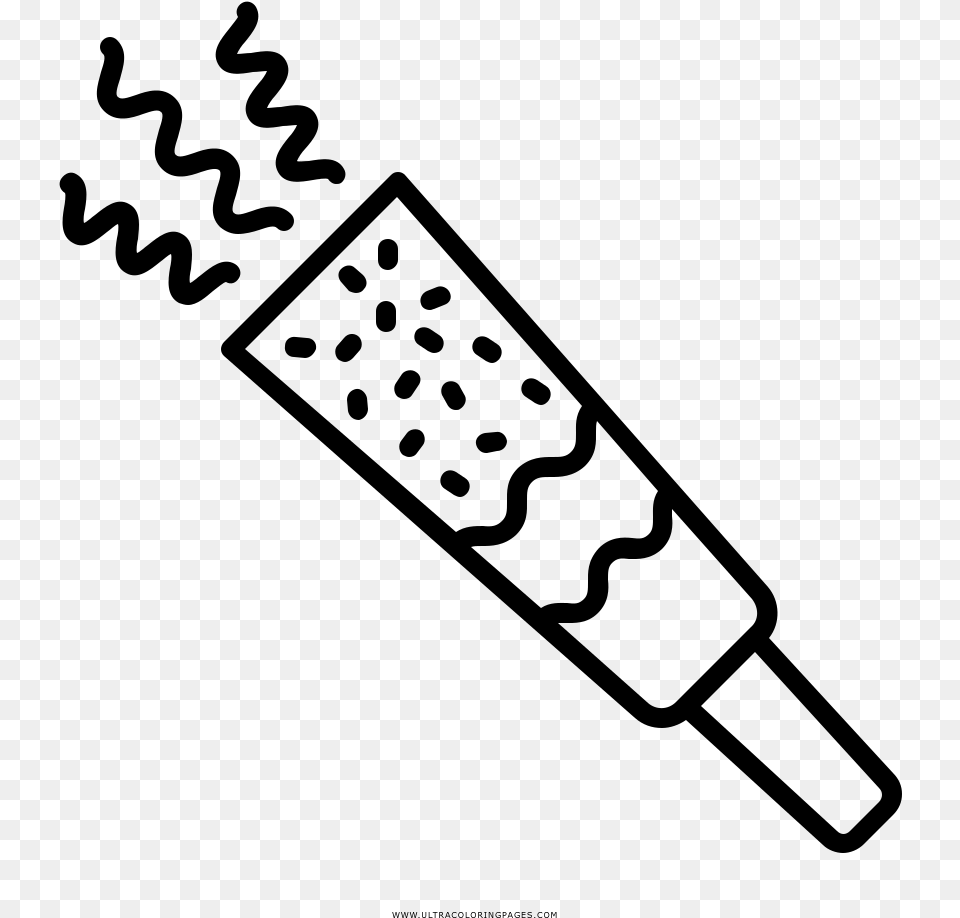 Party Blower Coloring, Gray Png Image