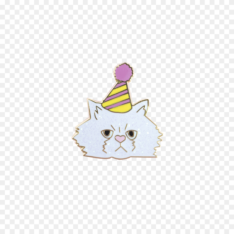 Party Cat Pin, Clothing, Hat, Party Hat, Animal Png