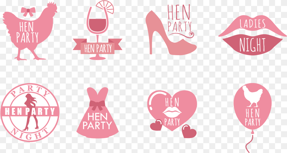 Party Clipart Hen Party, Animal, Poultry, High Heel, Fowl Png Image
