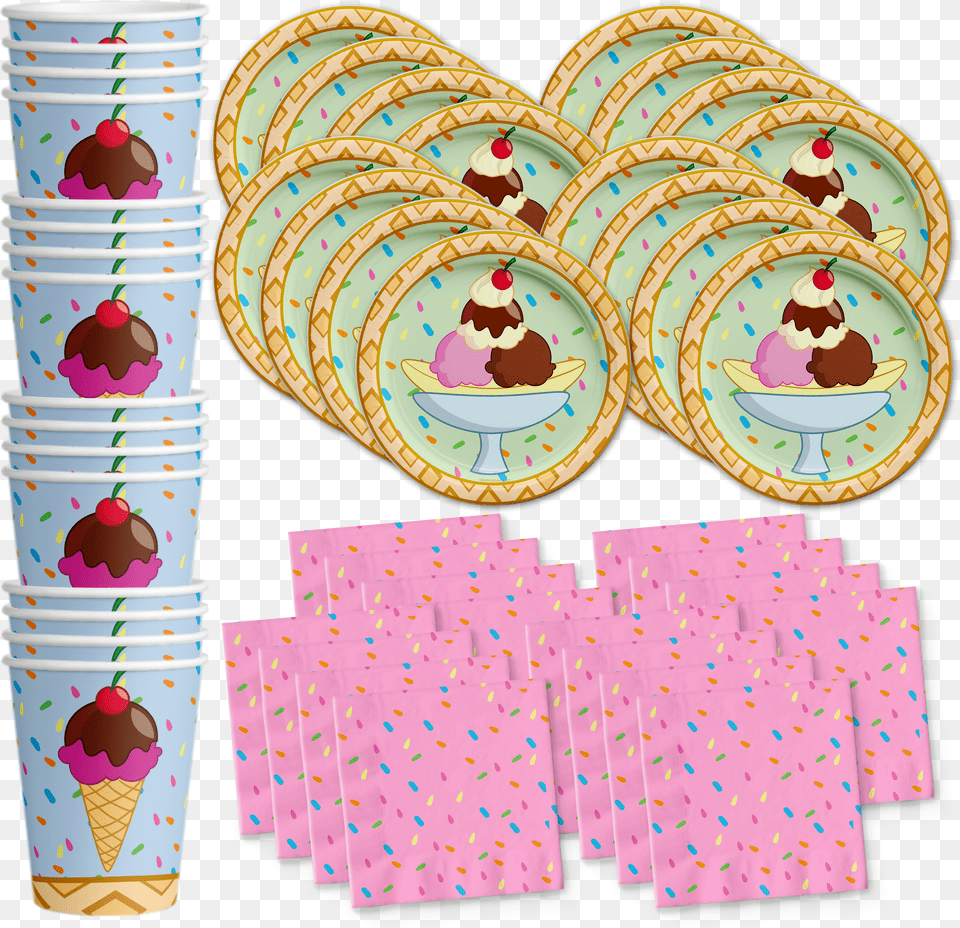 Party Decoration, Cream, Dessert, Food, Ice Cream Free Png