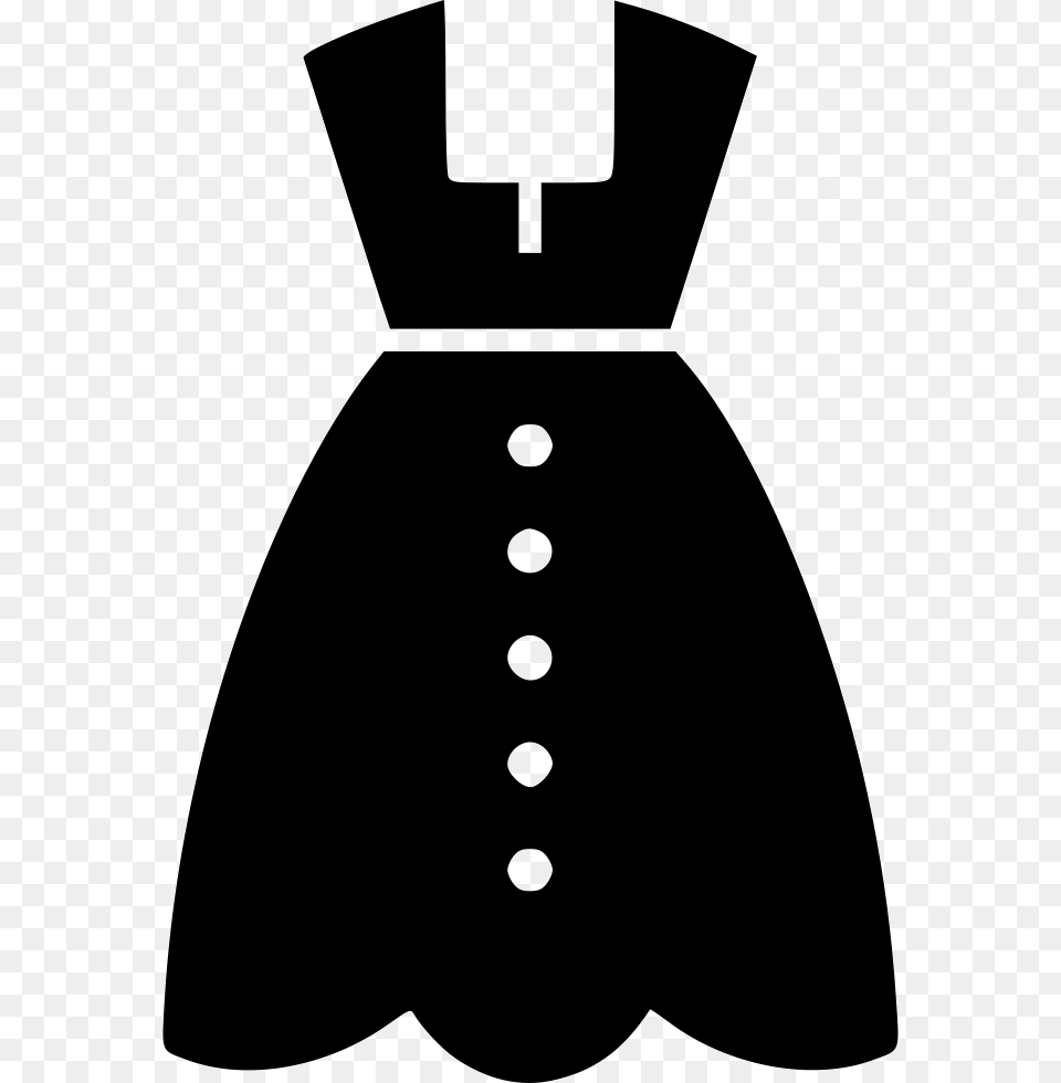 Party Dress Party Dress Icon, Stencil, Accessories, Formal Wear, Tie Free Png Download