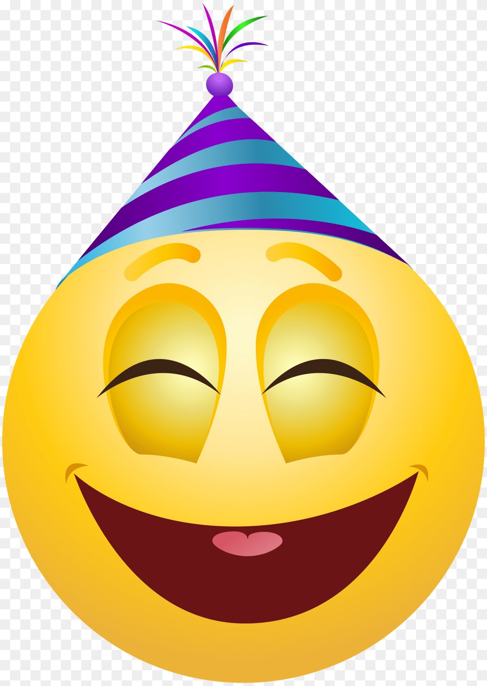 Party Emoticon Emoji Clipart Info, Clothing, Hat, Astronomy, Moon Free Png Download