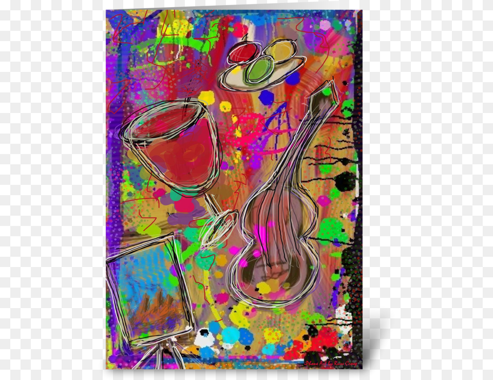 Party Explosion Greeting Card Modern Art, Modern Art, Painting, Collage, Bottle Free Png Download