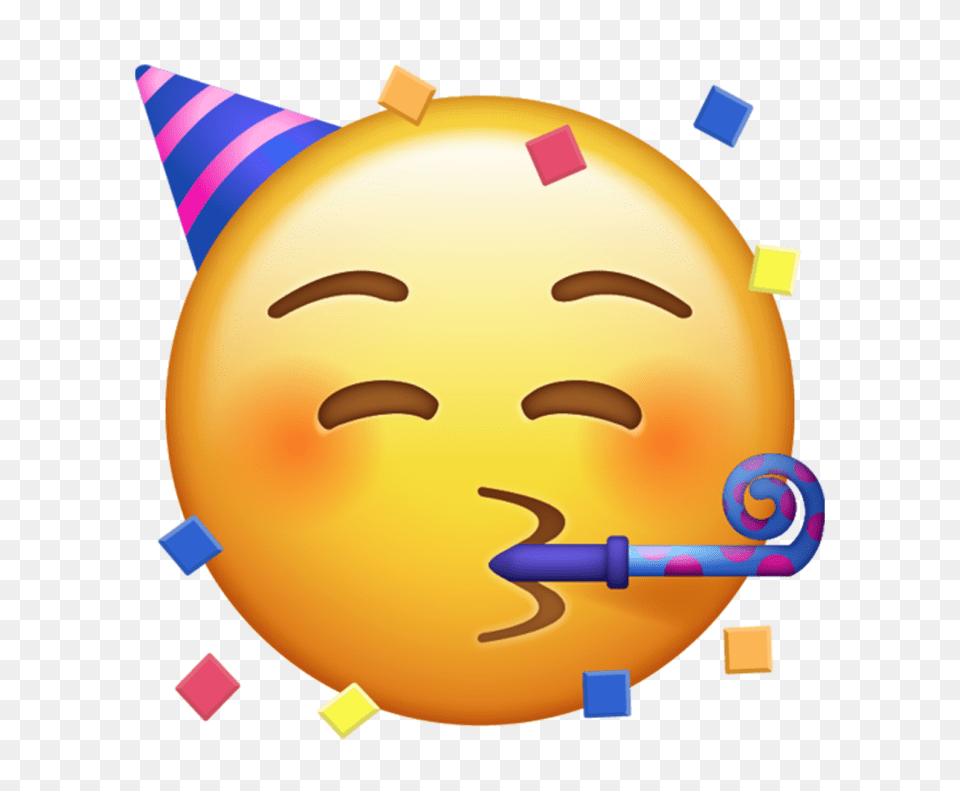 Party Face Emoji Party Face Emoji, Head, Person, Baby Png Image