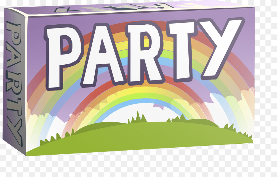 Party Fantasy Pack Double Rainbow Clipart, Box, Grass, Plant Free Transparent Png