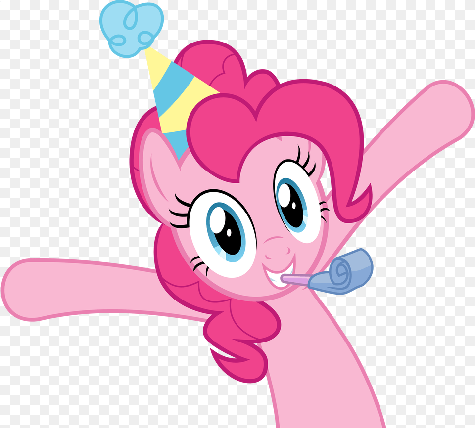 Party Favor Pinkie By Takua770 On Clipart Library Mlp Pinkie Pie Party, Clothing, Hat Free Transparent Png