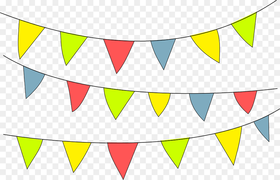 Party Flags, Triangle Free Png Download