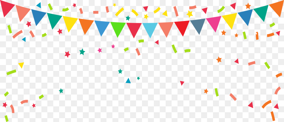 Party Flags, Paper, Confetti Free Transparent Png