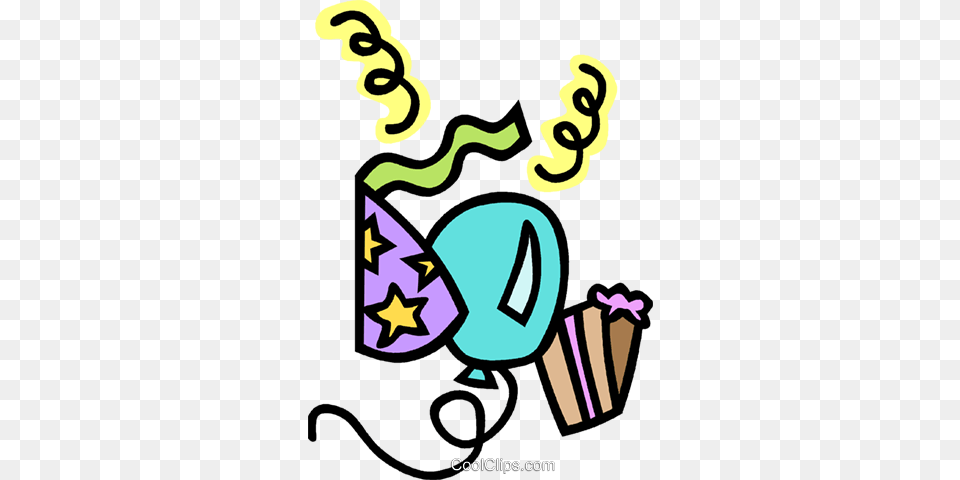 Party Hat Balloon Cake Royalty Vector Clip Art Illustration, Clothing, Dynamite, Weapon Png