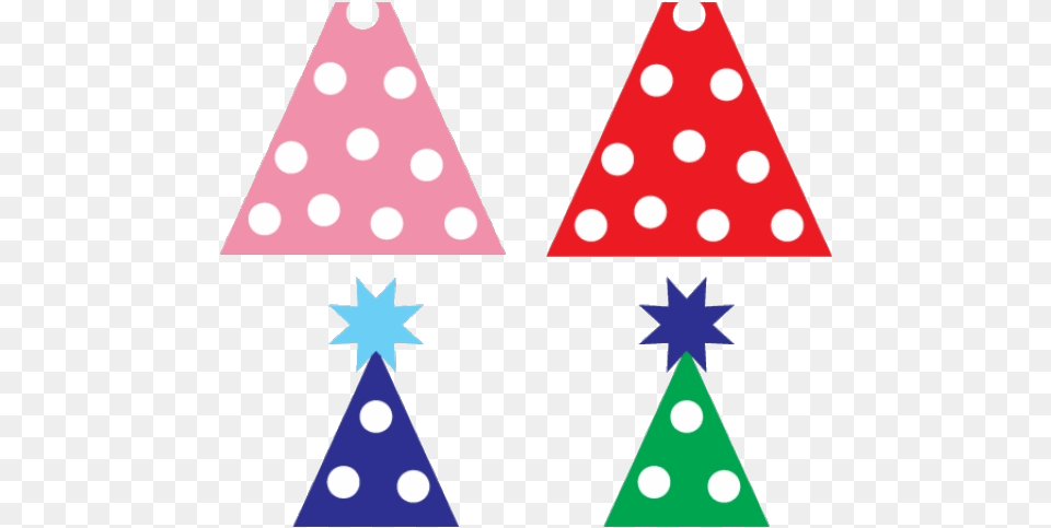 Party Hat Birthday Clipart Clip Art Polka Dot Hd Transparent Polka Dot Party Hat Clip Art, Clothing, Triangle, Pattern Png Image