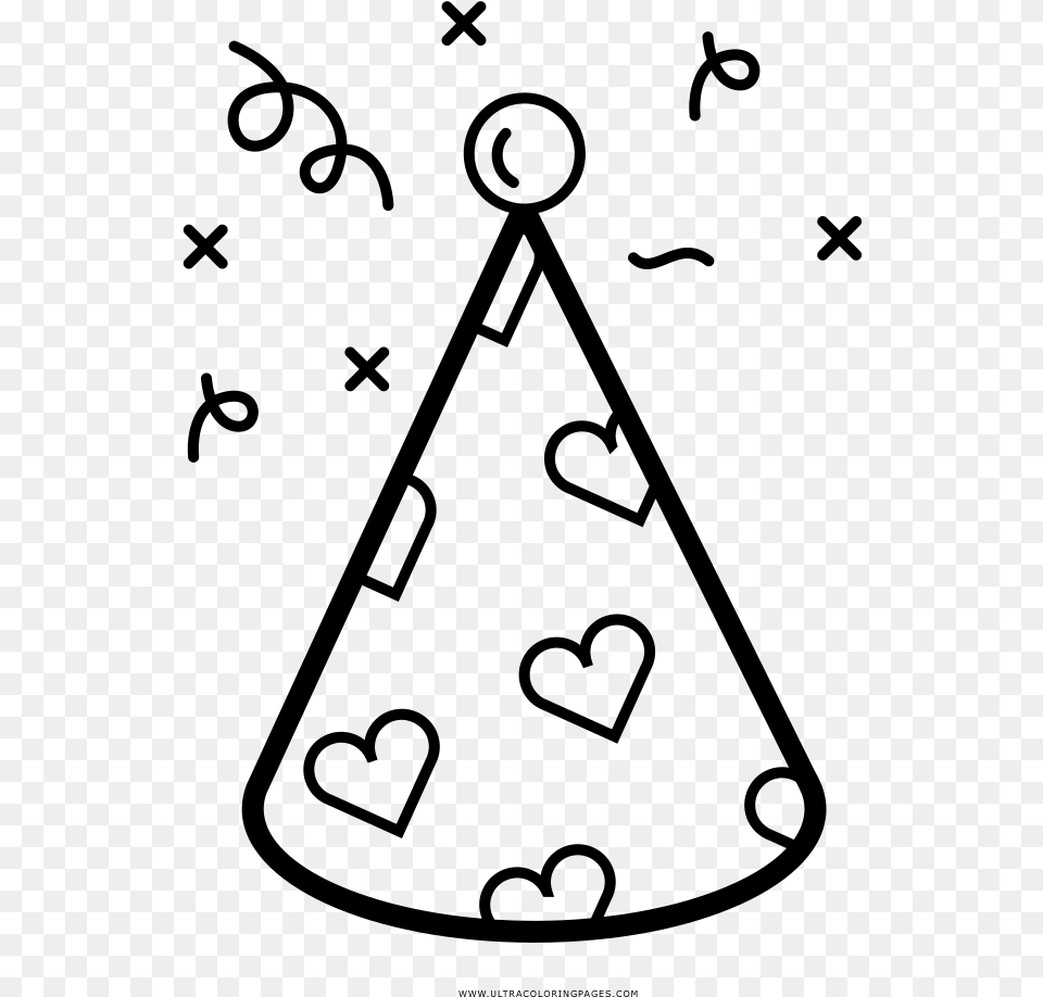 Party Hat Birthday Party Hat Drawing Birthday Hat Drawing, Gray Free Png