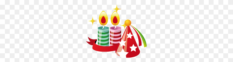 Party Hat Candles Icon Christmas Iconset Mohsen Fakharian, Clothing, Dynamite, Weapon, Candle Png Image