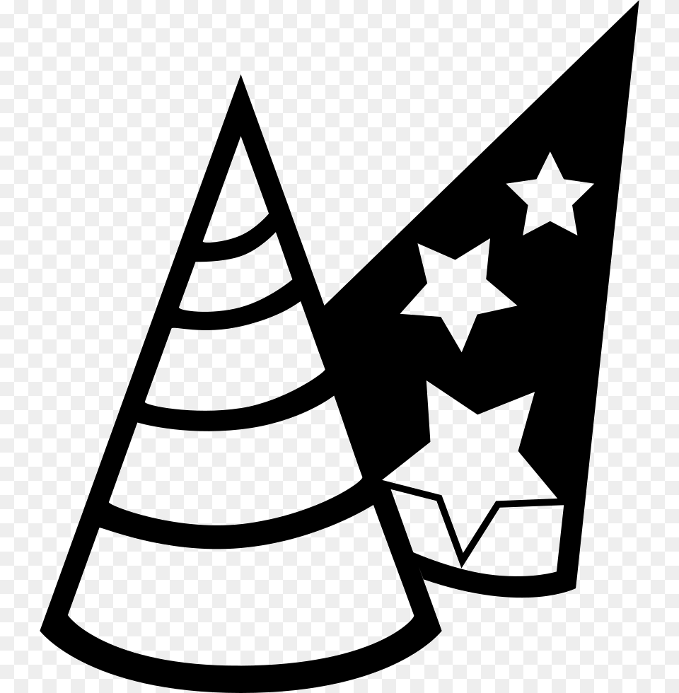 Party Hat L Icon Download, Symbol, Star Symbol, Stencil, Ammunition Png
