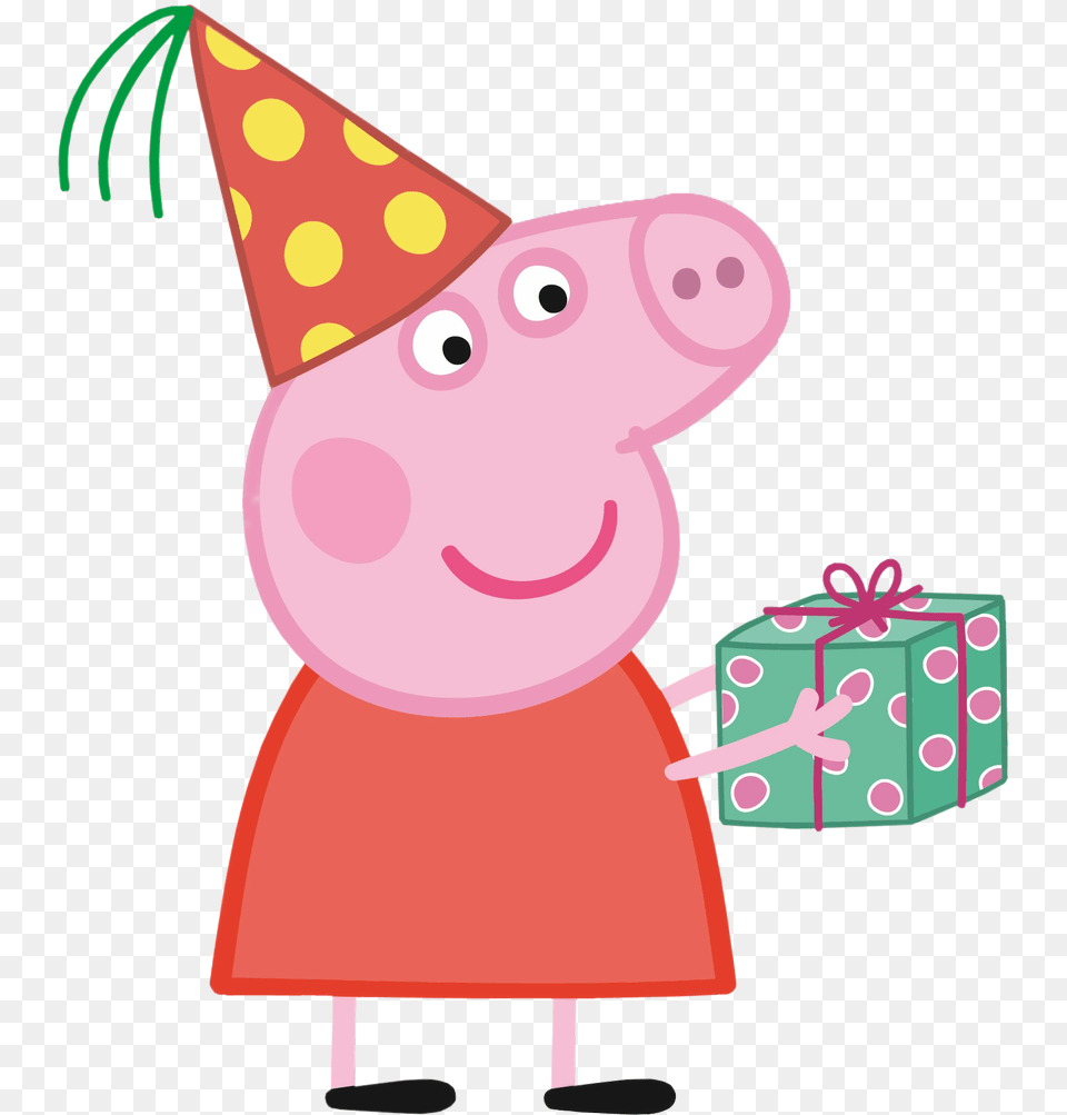 Party Hat Peppa Pig Birthday, Clothing, Party Hat, Baby, Person Free Transparent Png