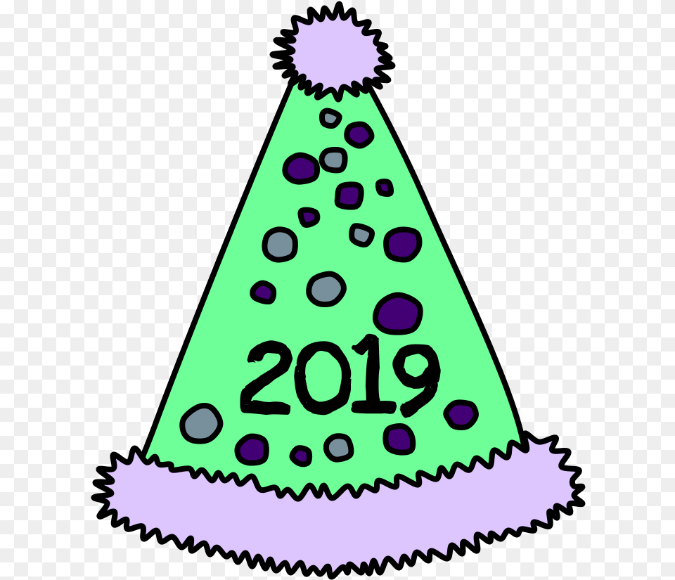 Party Hat Pom Pom Tinsel Dots 2019 Purple Green, Clothing, Adult, Bride, Female Png