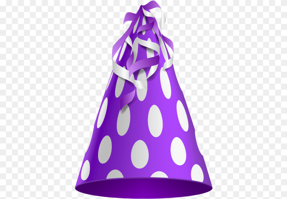 Party Hat Purple Transparent Images Transparent Blue Birthday Hat, Clothing, Party Hat, Food, Ketchup Png Image