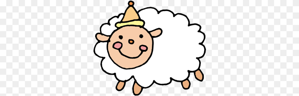 Party Hat Sheep Party Hat, Clothing, Baby, Person, Produce Free Png