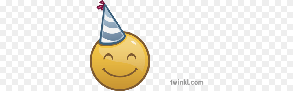 Party Hat Smile Emoji Christmas Festive Emote Happy Happy, Clothing, Party Hat Free Png
