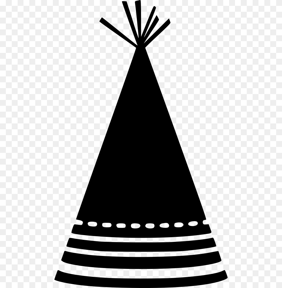 Party Hat Stripes Birthday Cap Silhouette, Clothing Free Png