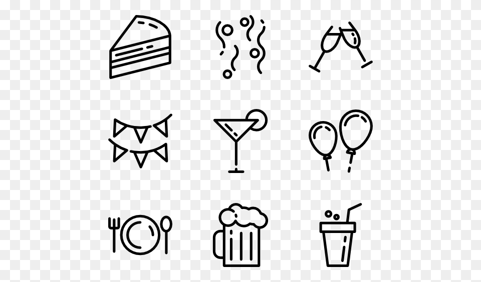 Party Icon Icon Packs, Gray Free Png