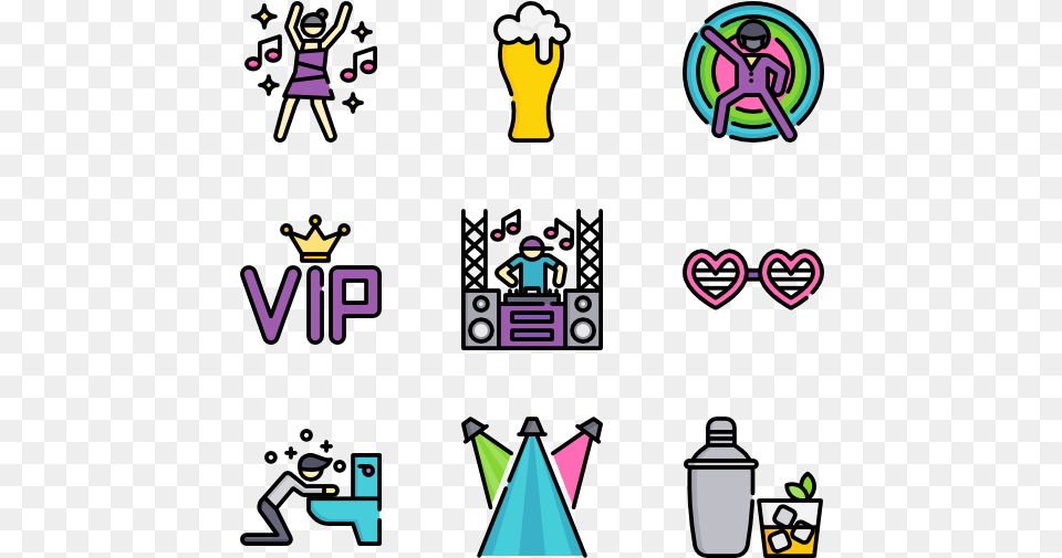 Party Icon Packs Disco Icons, Person Free Png Download