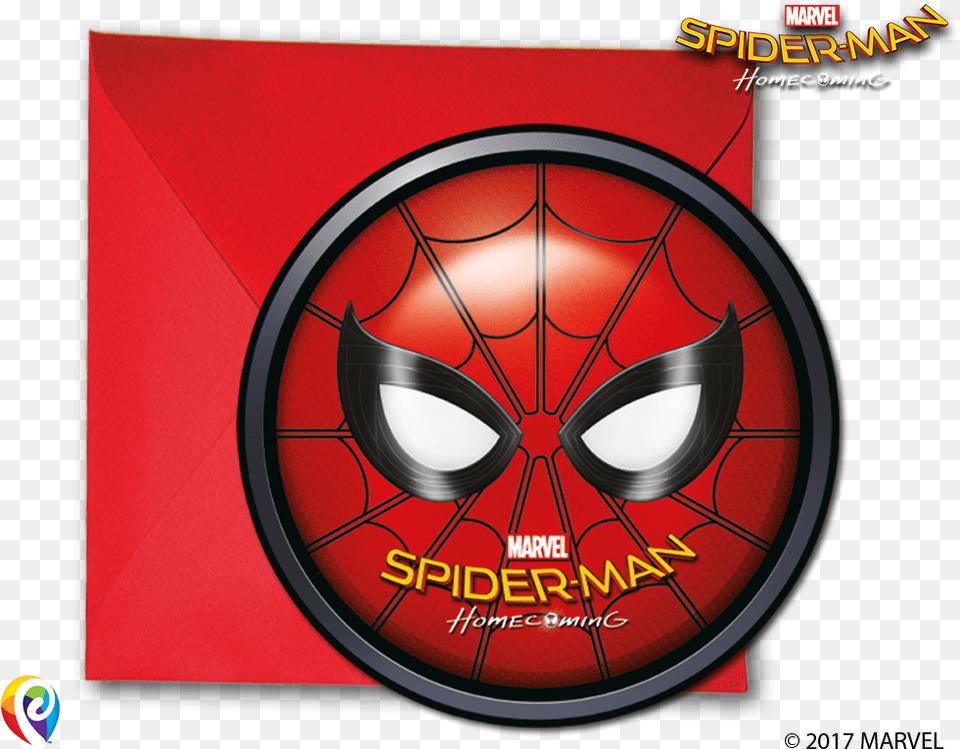 Party Invitations Amp Envelopes Ps Spider Man Homecoming, Emblem, Symbol Png